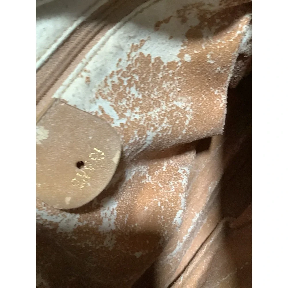 Vintage Gucci Monogram Boston Canvas Leather Handbag Shoulder Bag Made in Italy - Picture 9 of 11